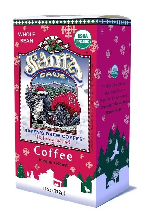 Raven's Brew Whole Bean Ebony Pearls, 12-Ounce Bags (Pack of 2) N10