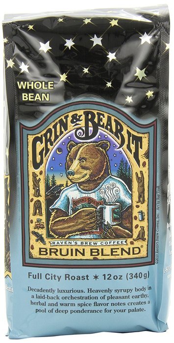 Raven's Brew Whole Bean Ebony Pearls, 12-Ounce Bags (Pack of 2) N11