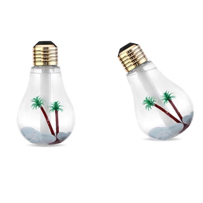 Ecosin Lamp Humidifier Home Aroma LED Humidifier Air Diffuser Purifier Atomizer Glass Bottles View (Gold) N2