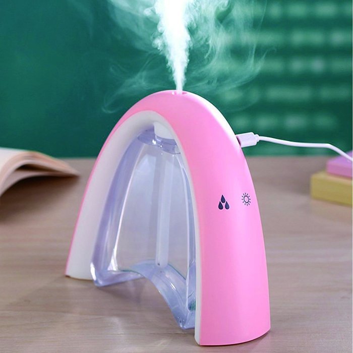 BeQool USB Aroma Diffuser Humidifier Message Board Nightlight Humidifier -Black (Blue) N4