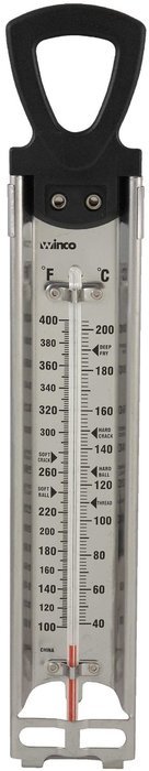 Winco Deep Fry/Candy Thermometer with Hanging Ring, 2-Inch by 11-3/4-Inch