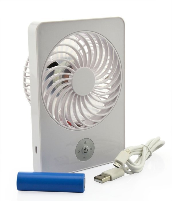 Momoday&reg; Electric Personal Fan Mini Air Conditioner Portable fan Rechargeable Fan 3 Speeds Desktop Summer Cooler...