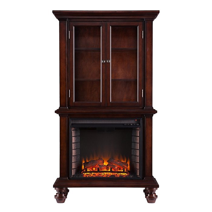 Townsend Fireplace Curio - Espresso N7