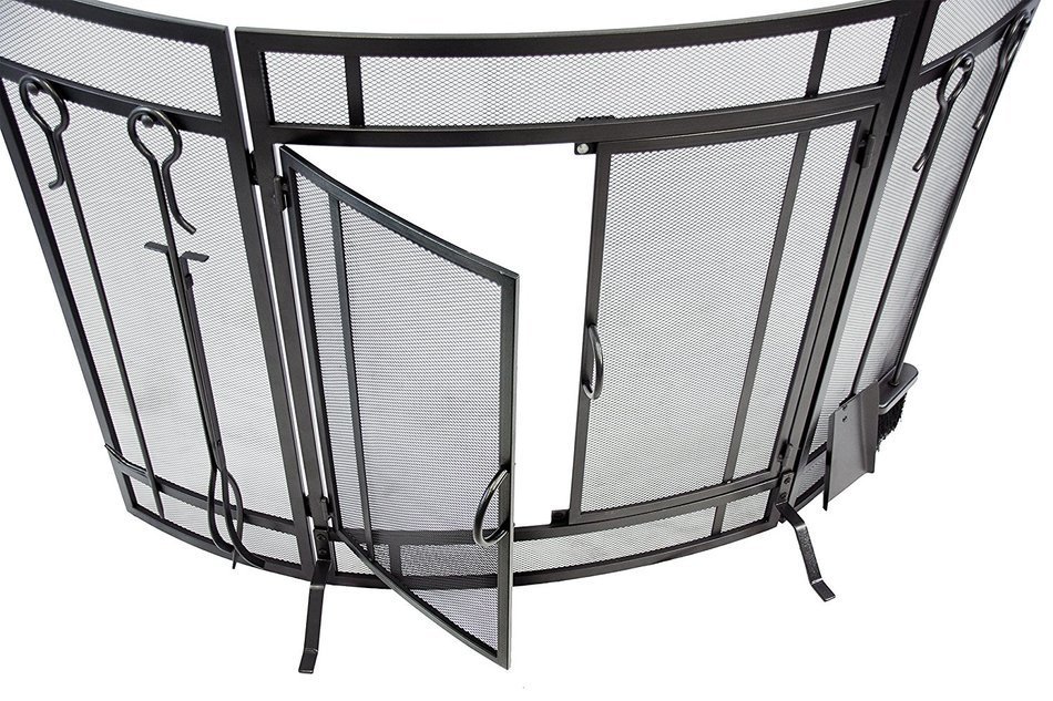 Pleasant Hearth FA498ST Curved Screen With Tools N4
