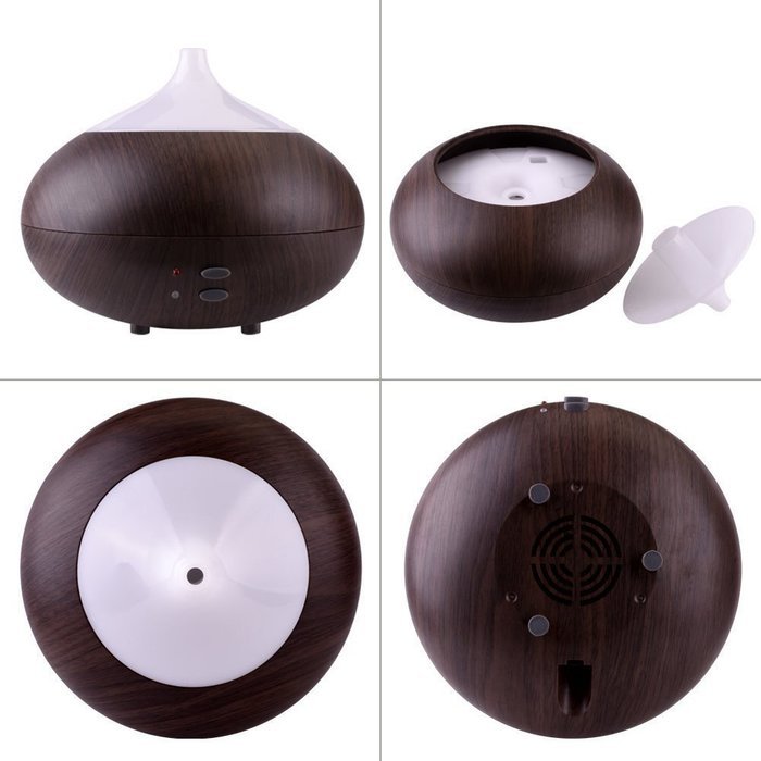 300ml Ultrasonic Cool Mist Humidifier ,Essential Oil Aromatherapy Diffuser with 7 Colors LED and Waterless Auto... N9