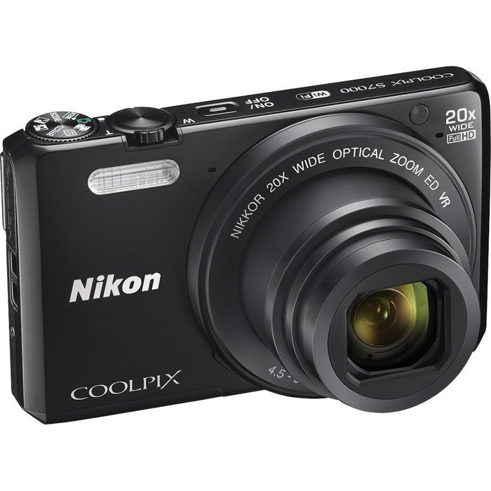 Nikon Coolpix S7000 16 MP Digital Camera with 20x Optical Image Stabilized Zoom 3-Inch LCD (Black) N7