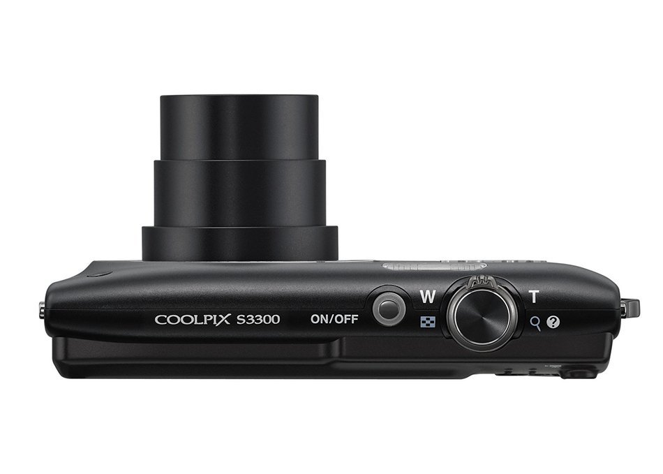 Nikon COOLPIX S3300 16 MP Digital Camera with 6x Zoom NIKKOR Glass Lens and 2.7-inch LCD (Black) N14