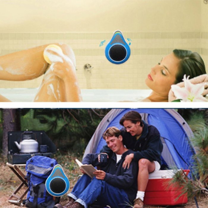 Bluetooth Speaker, Waterproof Wireless Bluetooth Shower Speaker Outdoor Portable 3.0 Mini Speaker with Carabiner... N5