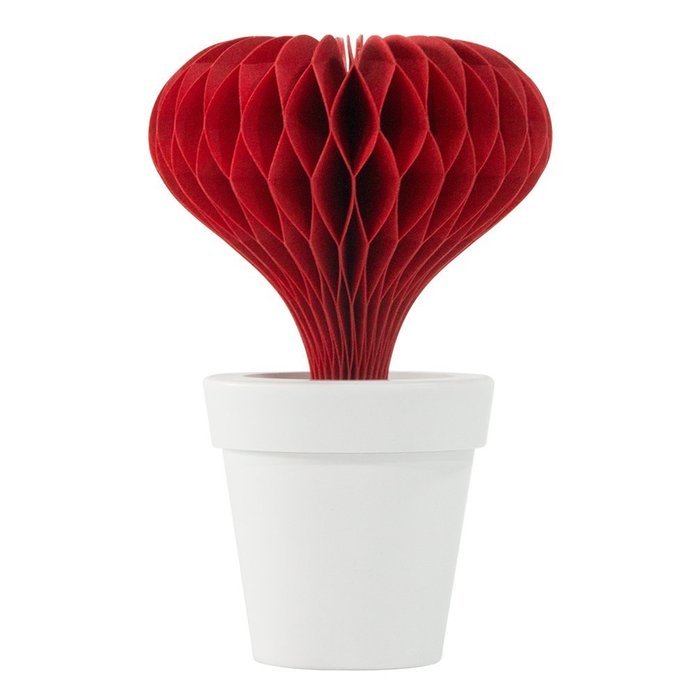 HSI Lovepot Heart Non-Electric Personal Humidifier in Red