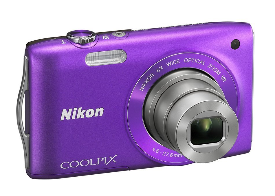 Nikon Coolpix S3300 16 Mp Digital Camera With 6x Zoom Nikkor Glass Lens 