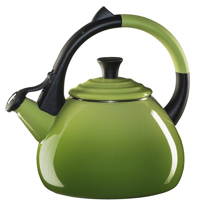 Le Creuset Enameled Steel 1.6 Quart Oolong Tea Kettle, Palm