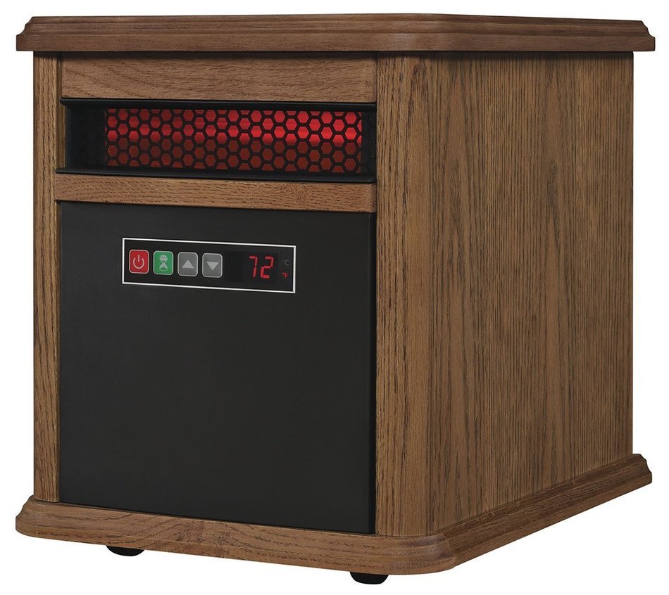 Duraflame 9HM8101-O142 Portable Electric Infrared Quartz Heater, Oak N7