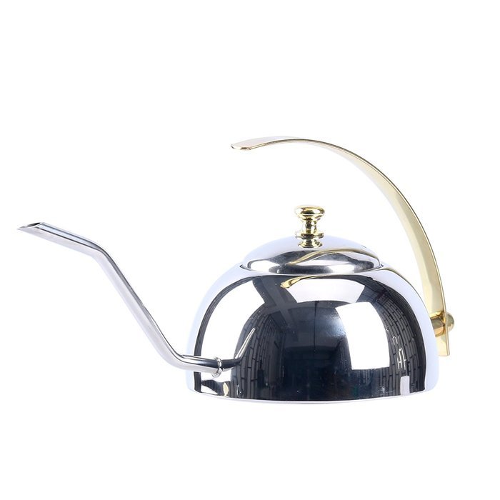 YaeKoo 600ML Stainless Steel Coffee Drip Kettle,Gooseneck Stainless Steel Drip Pot for Coffee & Tea N5