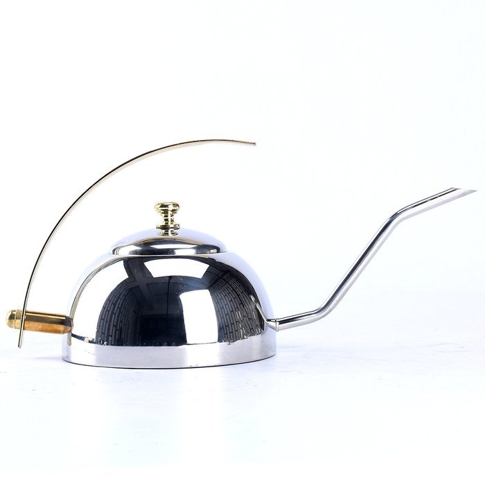 YaeKoo 600ML Stainless Steel Coffee Drip Kettle,Gooseneck Stainless Steel Drip Pot for Coffee & Tea N8