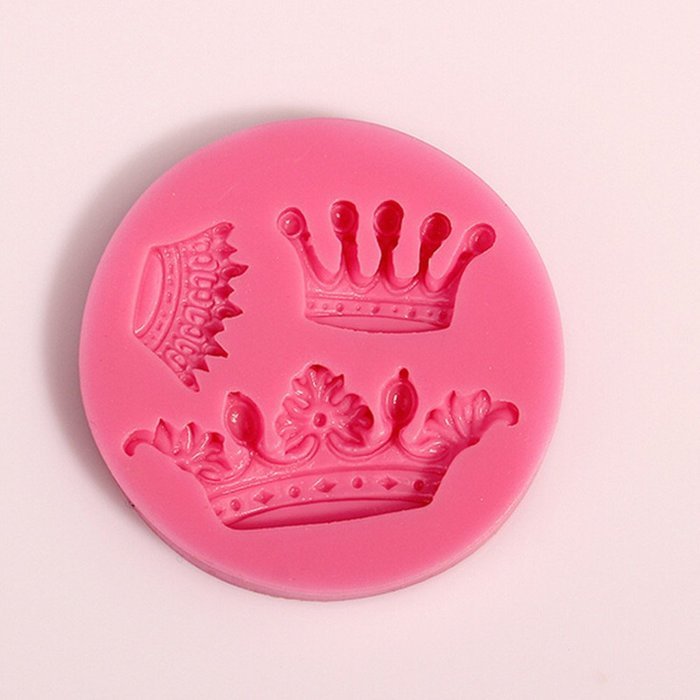 Bhbuy DIY King Crown Baking Mold Fondant Mould Handmade Silicone Cake Mould N2