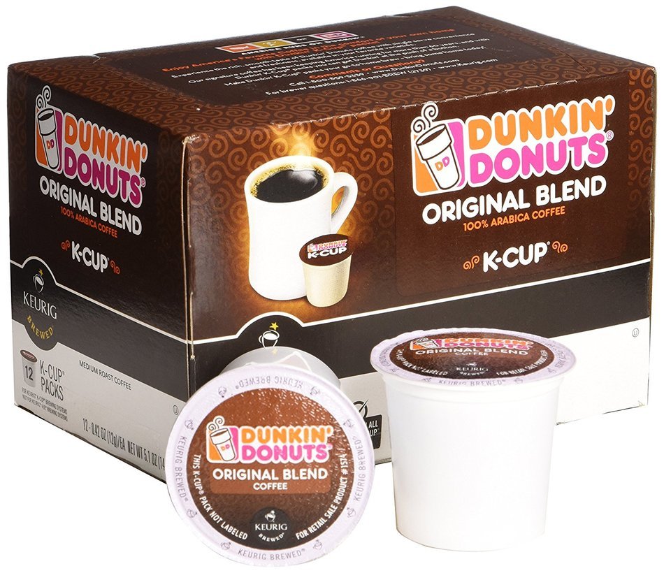 Dunkin Donuts K-Cups Original Flavor - Box of 12 Kcups for use in Keurig Coffee Brewers 5.1oz N2