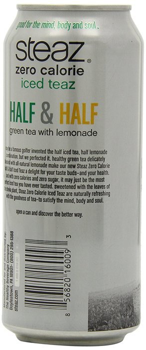 Steaz Zero Calorie Iced Green Tea, Peach Mango, 16 Ounce (Pack of 12) N7