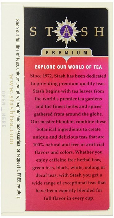 Stash Tea Chai Spice Black Tea, 20 Count Tea Bags in Foil (Pack of 6) N3
