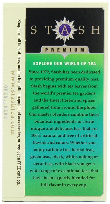 Stash Tea Chai Spice Black Tea, 20 Count Tea Bags in Foil (Pack of 6) N4