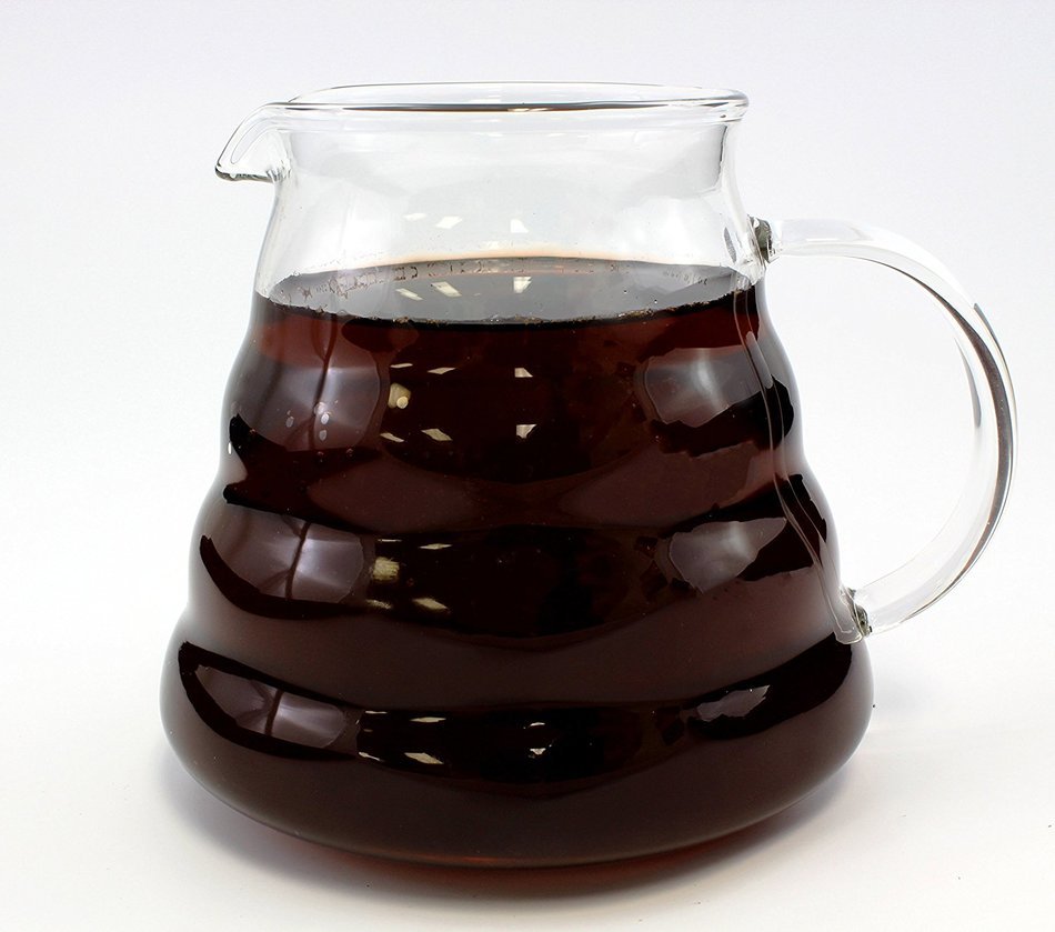 800ml glass pour over coffee carafe, high quality 800ml pour over glass carafe