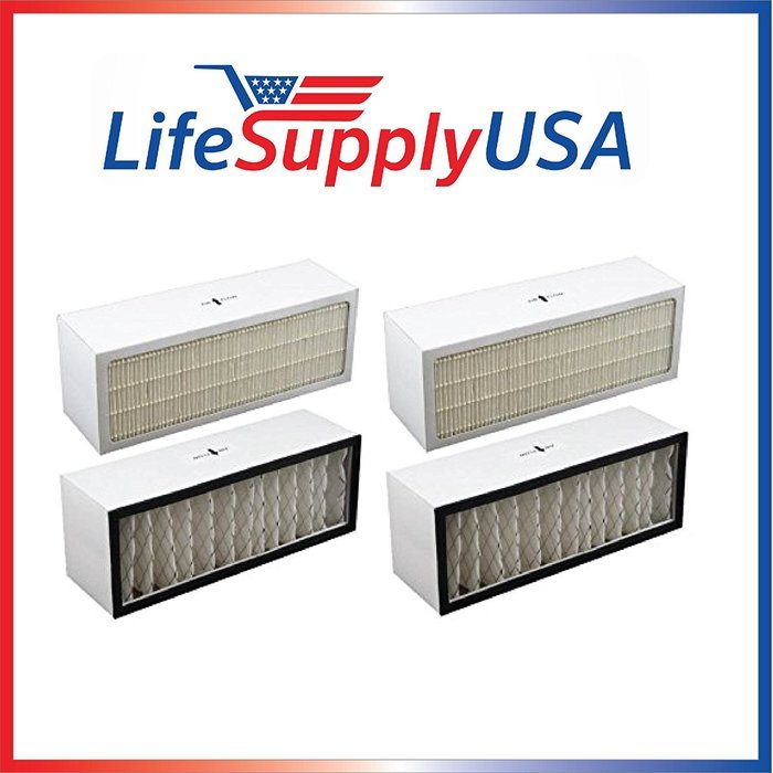 2 Pack Replacement Filter to fit A1001B Bionaire models LC1060 & LE1160 Air Cleaner Dual Filter Cartridge Designed...