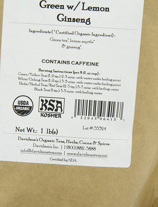 Davidson's Tea Bulk, Gunpowder Green, 1-Pound Bag N26