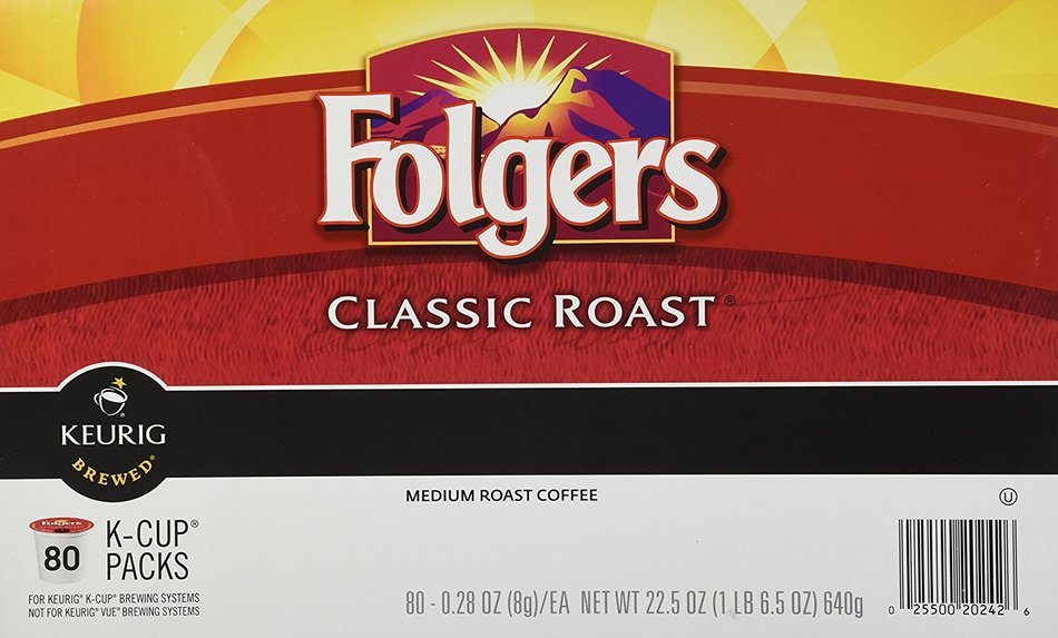 Folgers Gourmet Classic Coffee, Medium Roast, K-Cups (80 ct.) N2