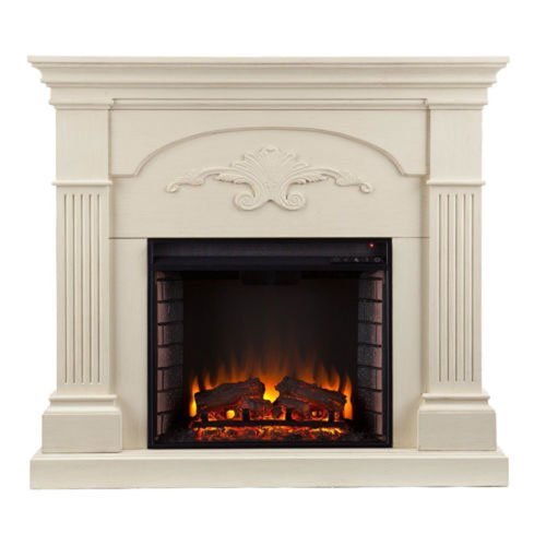 Southern Enterprises Sicilian Harvest Ivory Electric Fireplace