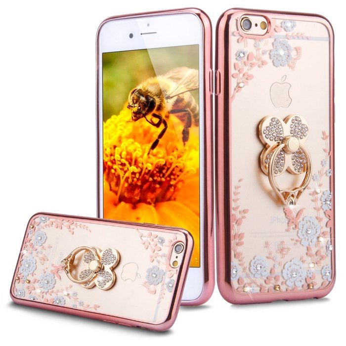 iPhone 6S Case,iPhone 6 Case, PHEZEN iPhone 6S TPU Case Luxury Bling Diamond Crystal Clear Soft TPU Silicone Back... N8