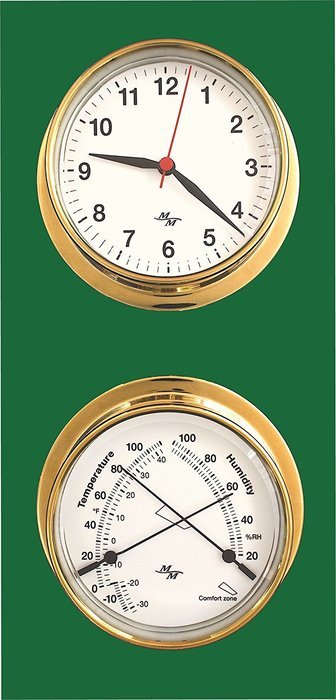 White Dial 5.75 Cabin Gift Set presented in a Leather Finish Felt Lined Gift Box with Clock and Comfort Meter N3