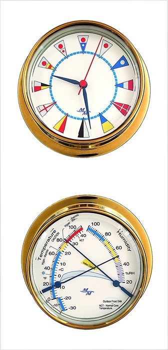 White Dial 5.75 Cabin Gift Set presented in a Leather Finish Felt Lined Gift Box with Clock and Comfort Meter N4