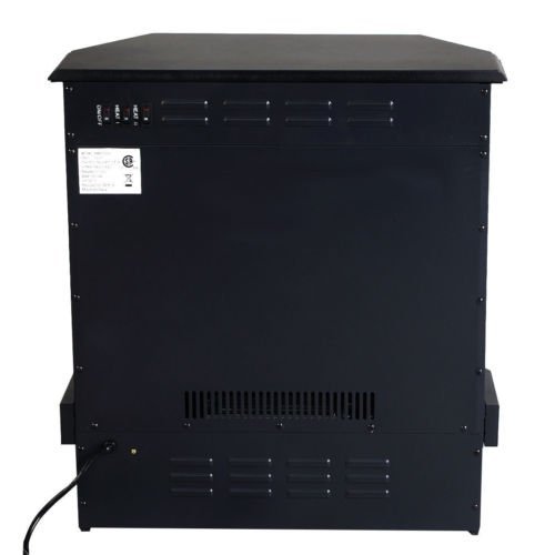 23-Inch Free Standing Style 1500W Tempered Glass Adjustable Heater Fire Electric Fireplace
