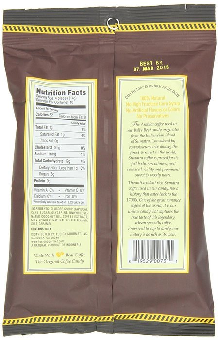 Bali's Best Espresso Candy, 5.3-Ounce Bags (Pack of 12) N2