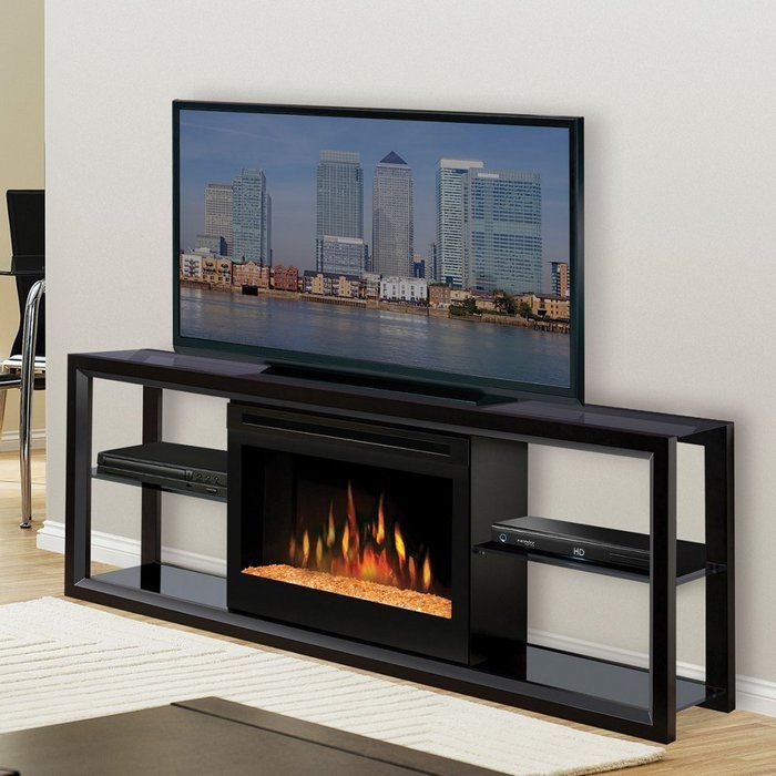 Dimplex Novara Black Entertainment Center Electric Fireplace N3