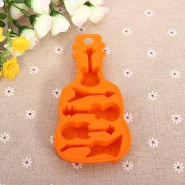 DIY Violin Guitar Cake Mold Silicone Chocolate Fondant Mould N12