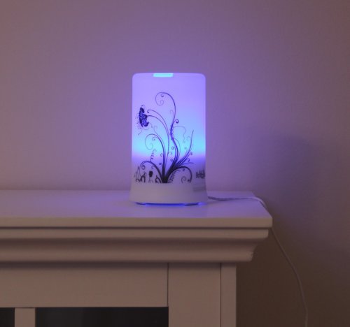 BriteLeafs PureAroma 2-in-1 Ultrasonic Aroma Diffuser Ultrasonic Humidifier - 4 Timer Settings & 6 Color Light... N2