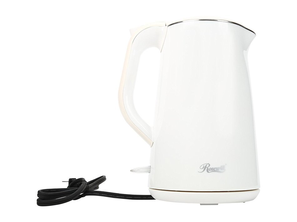 Rosewill Double Layer Insulated Stainless Steel Pot Double Wall Tea Water Kettle Cool Touch Exterior, 1.5 L, Black... N16