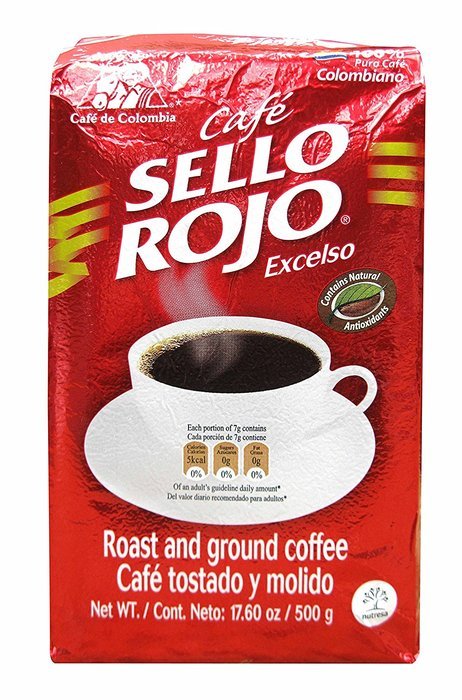 Sello Rojo Roast & Ground Coffee, 17.6-ounce Brick (Pack of 5) N5