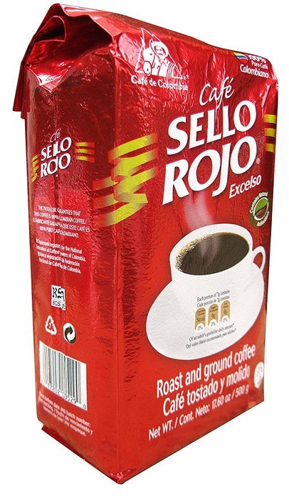 Sello Rojo Roast & Ground Coffee, 17.6-ounce Brick (Pack of 5) N6
