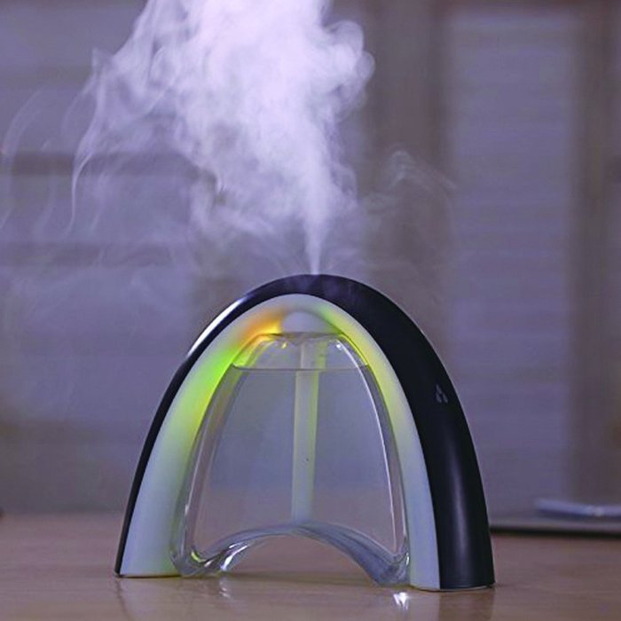 BeQool USB Aroma Diffuser Humidifier Message Board Nightlight Humidifier -Black (Blue) N7