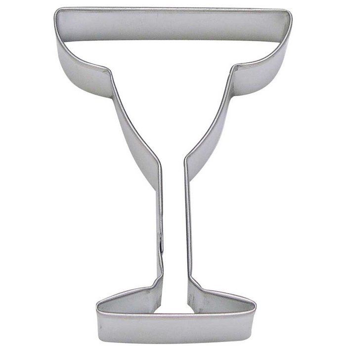 Margarita Glass Tin Cookie Cutter 4" B0856