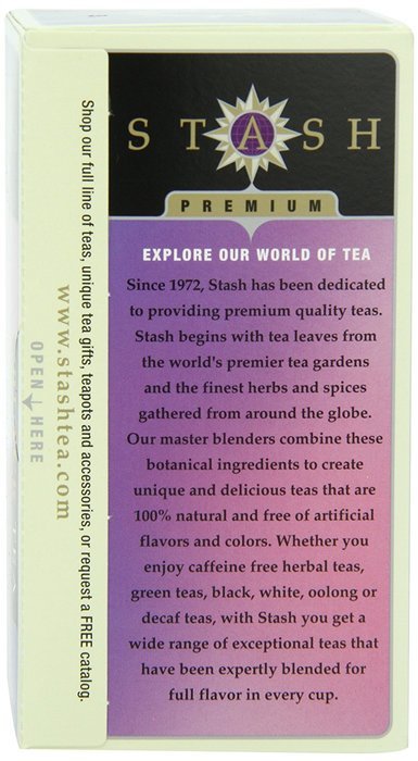 Stash Tea Chai Spice Black Tea, 20 Count Tea Bags in Foil (Pack of 6) N11