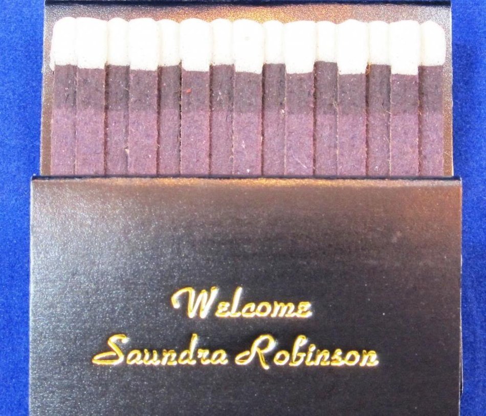175 black personalized matchbooks wedding favors custom printed matchbooks bridal shower N5