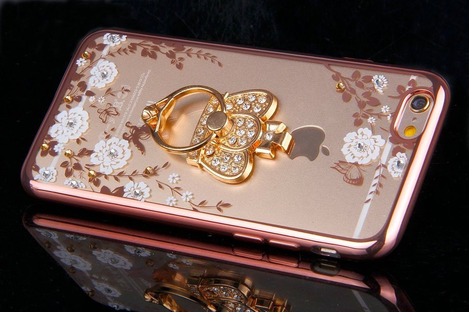 iPhone 6S Case,iPhone 6 Case, PHEZEN iPhone 6S TPU Case Luxury Bling Diamond Crystal Clear Soft TPU Silicone Back... N19