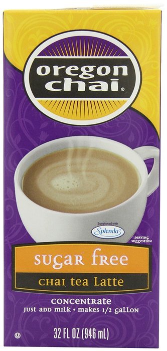 Oregon Chai Sugar Free Chai Tea Latte Concentrate, 32-Ounce Boxes (Pack of 6)
