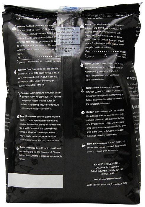 Kicking Horse Coffee, Whole Bean, Kick Ass, 2.2 Pound N4