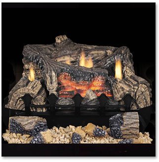Comfort Flame CPVSR18 Amherst Oak Vented Logs, 18-Inch