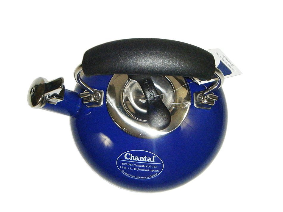 Chantal Eclipse Enamel on Steel Teakettle - 1.8 quart - Red N6