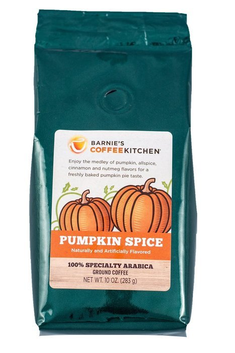 Barnie's Coffeekitchen Pumpkin Spice Coffee, 10 Ounce