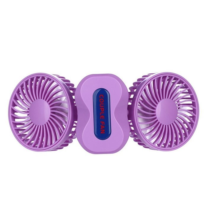 Moonmini Powerful Strong Wind USB Rechargeable 3 Speeds Folding Couples Fan Potable with Double Motor 360 Degrees... N2